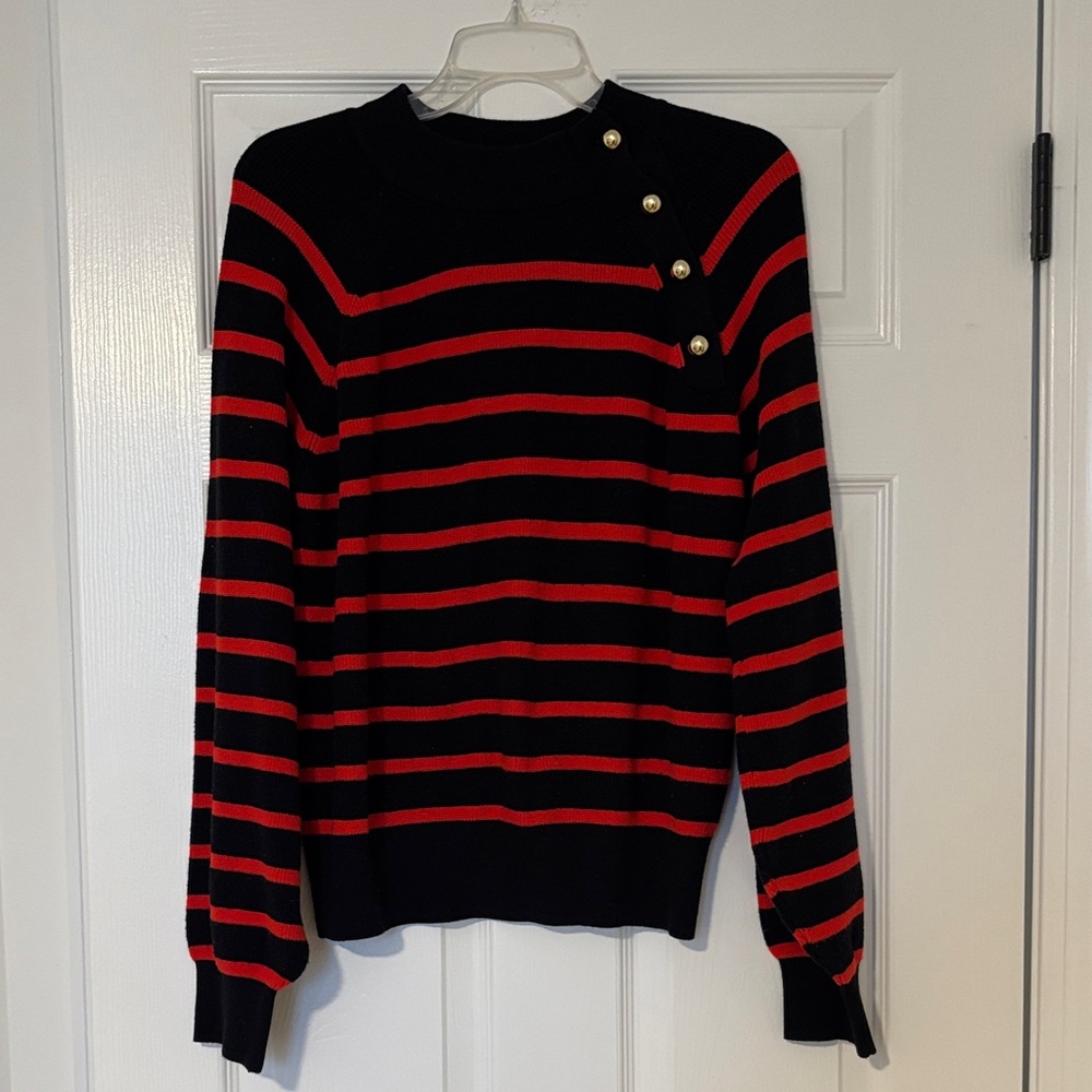 Striped Black and Red women’s Sweater